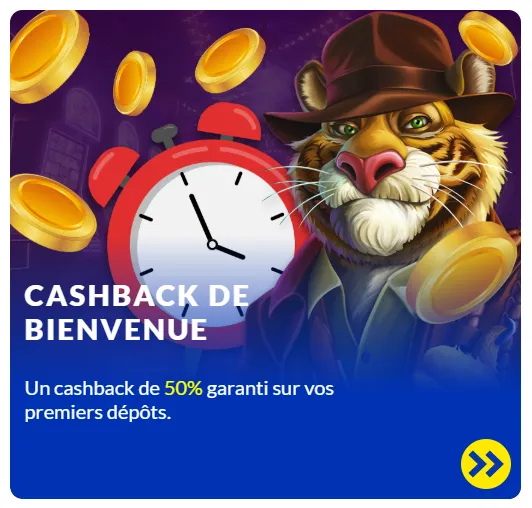 Cashback de bienvenue